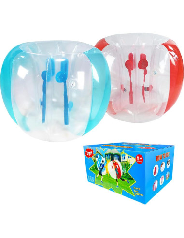 Bolas Inflables Sumo 122 cm SUNSHINE-MALL 2 Pcs Rojo/Azul