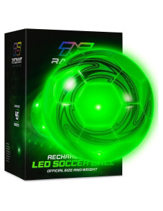 Balón de Fútbol LED Radiant Sports Tamaño 4 Verde - Iluminado