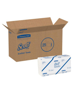 Toallas de Papel Multi-Fold Scott 24x31.4 cm, 175 Hojas, 25 Paquetes