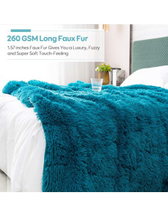 Manta con peso Cottonblue 6.8kg 121x183 cm Sherpa Verde 2