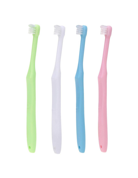 4 Cepillos de Dientes Ortodónticos Wisdom Tuft Cabeza Pequeña