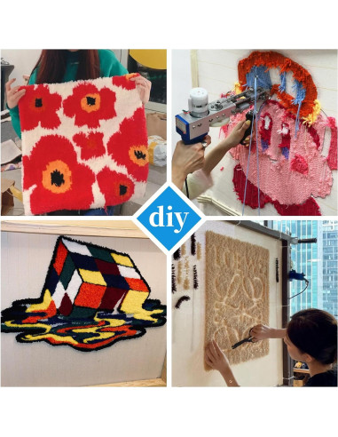 Tela de Tufting Premium Czoynife 101.6x101.6 cm con Líneas Marcadas