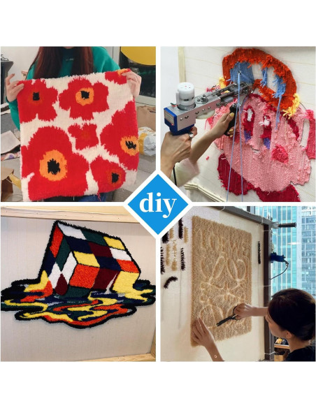 Tela de Tufting Premium Czoynife 101.6x101.6 cm con Líneas Marcadas