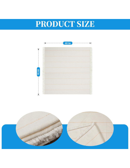 Tela de Tufting Premium Czoynife 101.6x101.6 cm con Líneas Marcadas