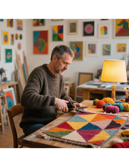 Tela de Tufting Premium Czoynife 101.6x101.6 cm con Líneas Marcadas