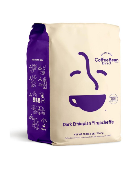 Café en Grano Tostado Oscuro Yirgacheffe Etiopía 2267g