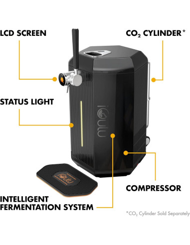Cervecero Automático iGulu F1 3.8L Control Temperatura y Presión