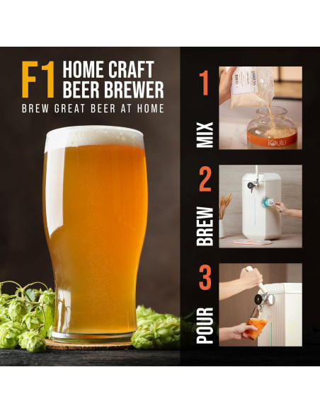 Cervecero Automático iGulu F1 3.8L Control Temperatura y Presión