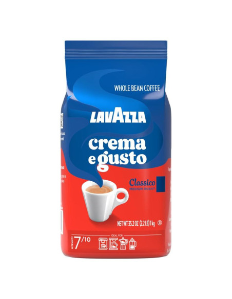 Café en Grano Lavazza Crema e Gusto 1 kg Tostado Medio