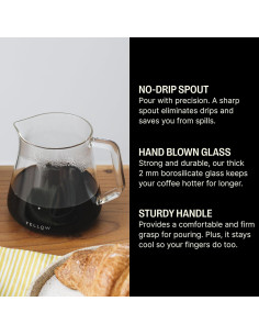 Jarra de Café Fellow Mighty Small 500 ml Vidrio Borosilicato 2