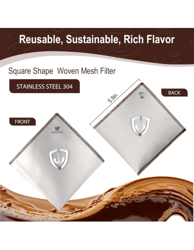 Filtro de café reutilizable Dailybrew de acero inoxidable 304