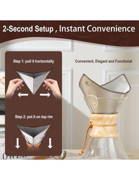 Filtro de café reutilizable Dailybrew de acero inoxidable 304