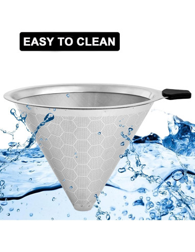 Filtro de café de goteo GLMMIR de acero inoxidable reutilizable