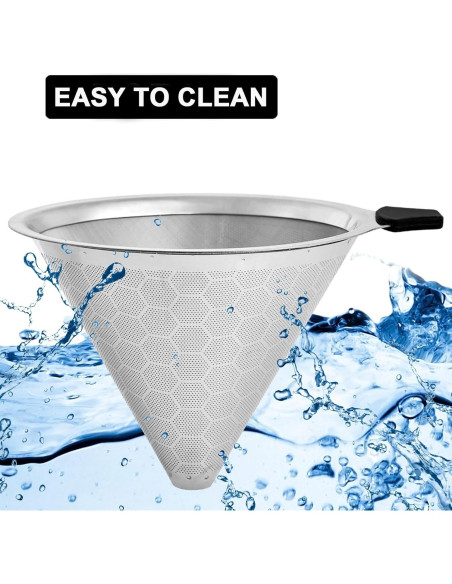 Filtro de café de goteo GLMMIR de acero inoxidable reutilizable