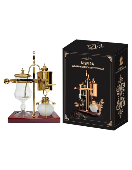 Cafetera al Vacío Nispira HB-C2 Retro 500 ml Dorada