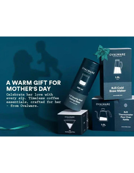 Filtro de café de acero inoxidable Ovalware - Dripper reutilizable