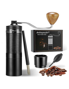Molino de Café Manual Rollingsurfer C1 - Ajuste Externo, 20g