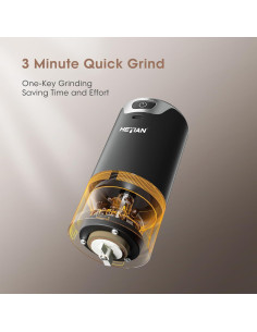 Molino de café eléctrico portátil HeTian MD01 0.5kg USB 2