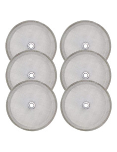 6 Filtros de Acero Inoxidable Ruilida para Prensa Francesa 10 cm