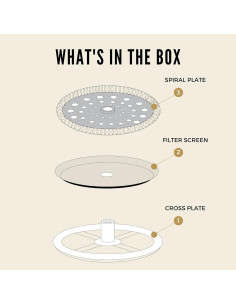 Juego de 3 Repuestos de Filtro para Prensa Francesa CCC 9.53 cm 2