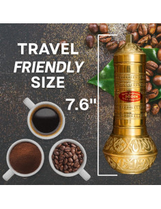 Molinillo de Café Manual Sozen de Latón 19.3 cm Ajustable 2