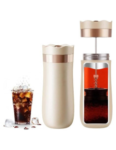 Cafetera Francesa Portátil HAILASRE FA2316 439g Doble Pared