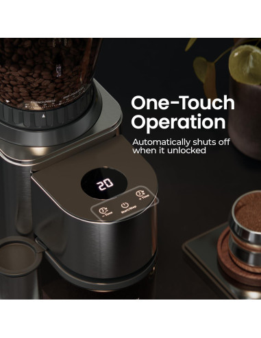 Molino de Café Eléctrico JZ.CAFE con 24 Configuraciones