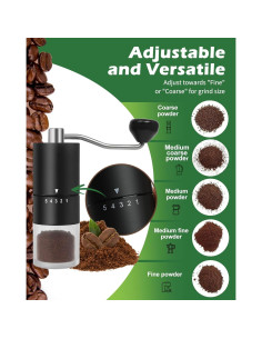 Molino de Café Manual Matrjestice con Muela de Cerámica 5 Niveles 2