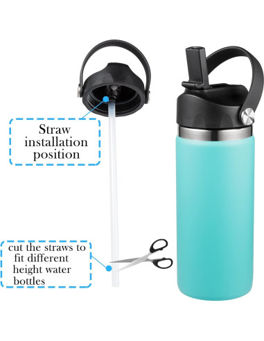 Tapa de Pajita DBIW para Botellas Hydro Flask Boca Ancha 2 Pack