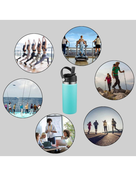 Tapa de Pajita DBIW para Botellas Hydro Flask Boca Ancha 2 Pack