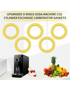 Juntas de Sellado O-Ring para SodaStream DUO Terra Art Rosa - 5 Pcs 2