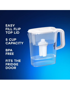 Jarra de Filtro de Agua AQUAPHOR Compacta 5 Tazas - Blanco 2