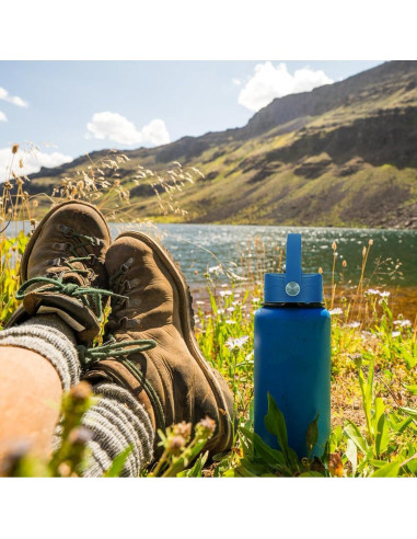 Tapa con Popote SYACOT para Botellas de Boca Ancha 32oz 40oz