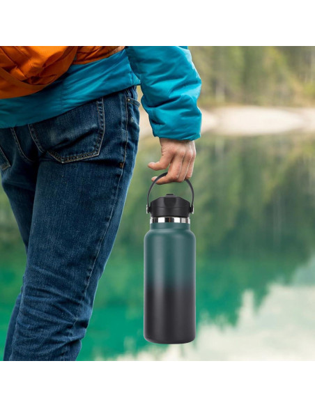 Tapa con Popote SYACOT para Botellas de Boca Ancha 32oz 40oz Tapa con Popote SYACOT para Botellas de Boca Ancha 32oz 40oz