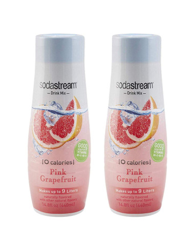 SodaStream Pomelo Rosa 440 ml Cero Calorías - Paquete de 2