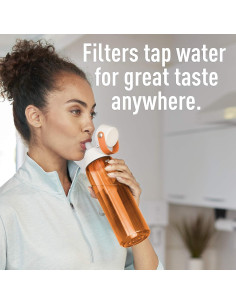 Botella de Agua Filtrante Brita 768 ml Libre de BPA Coral 2