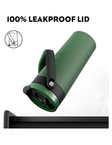 Taza de Café Aislada 24 oz POWCAN con Tapa 2-en-1 y Asa