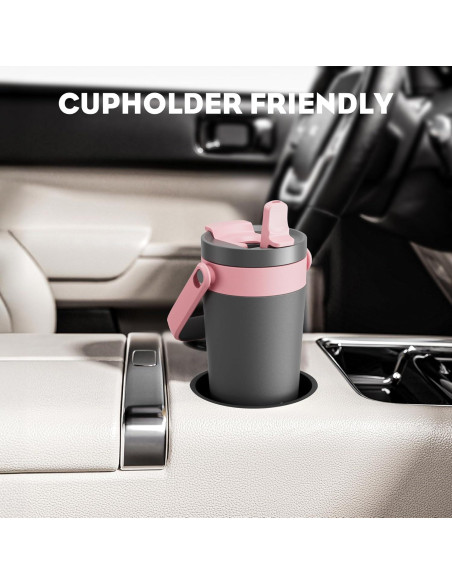 Taza de Café Aislada 24 oz POWCAN con Tapa 2-en-1 y Asa