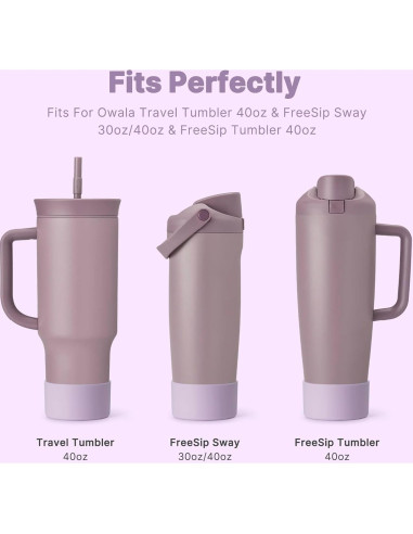 Funda de Silicona Antideslizante Diumepo para Botellas Owala 30oz 40oz