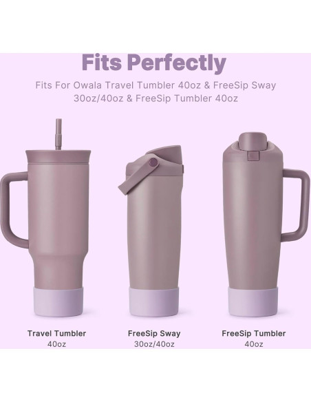 Funda de Silicona Antideslizante Diumepo para Botellas Owala 30oz 40oz