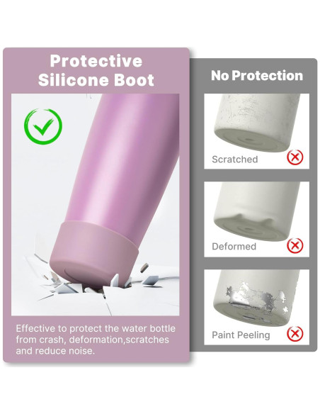 Funda de Silicona Antideslizante Diumepo para Botellas Owala 30oz 40oz