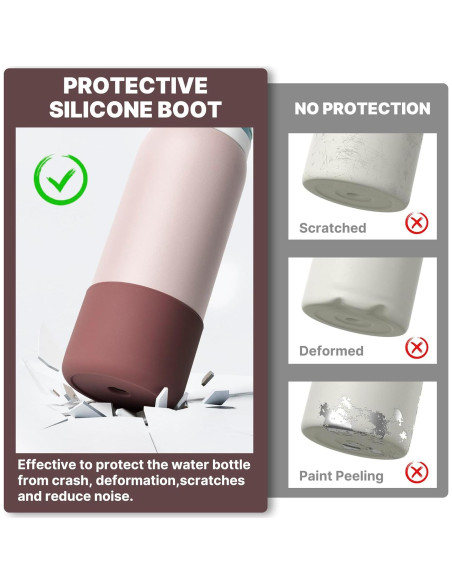 Funda Protectora de Silicona Owala 24 oz - Marrón Rojizo