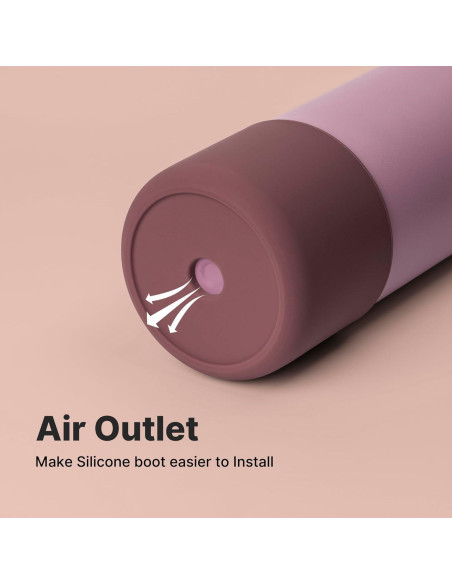 Funda Protectora de Silicona Owala 24 oz - Marrón Rojizo