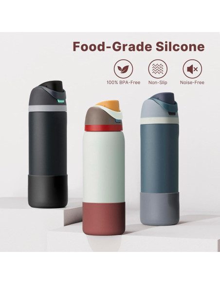 Funda Protectora de Silicona Owala 24 oz - Marrón Rojizo