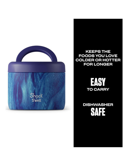 Contenedor de Comida S'nack by S'well 0.71 L Bosque Azure