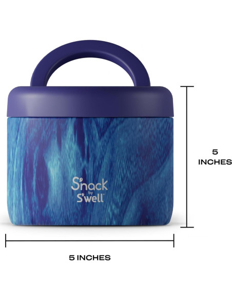 Contenedor de Comida S'nack by S'well 0.71 L Bosque Azure
