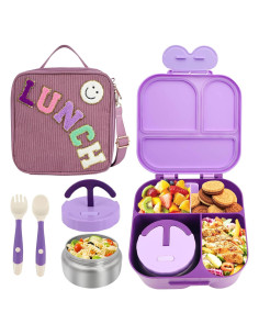 Caja de Almuerzo Bento PainZieteg con Termo y Bolsa Aislada