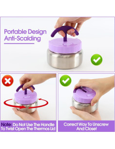 Caja de Almuerzo Bento PainZieteg con Termo y Bolsa Aislada 2