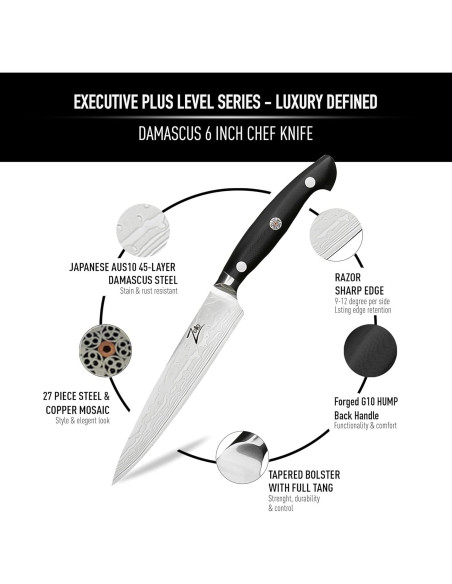 Cuchillo de Utilidad Zelite Infinity 15.24 cm Damasco AUS-10