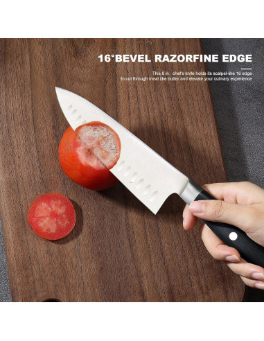 Cuchillo de Chef Fortune Candy 20.3 cm Acero AUS-10 Pakkawood